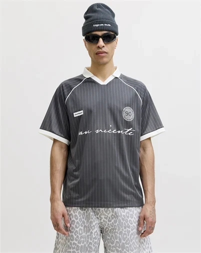 Jack & Jones JCOEterna Football Polo SA26 - Asphalt